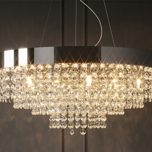 CEILING LAMP CHANDELIER TOOLIGHT APP1786-16CP CHROME 60CM