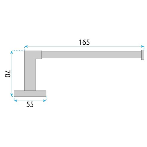 TOILET PAPER HOLDER REA 5909 NICO BRUSH NICKEL