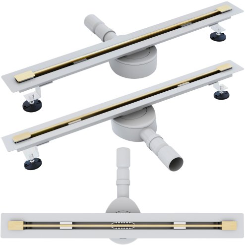 Linear drainage Rea Neo Ultra Slim Mirror Gold Pro 70