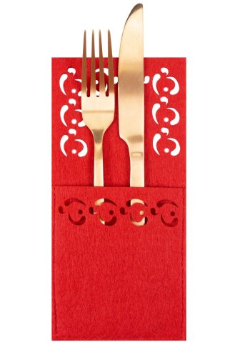 Cutlery Cover Set 8 pcs 2xKF357 Red