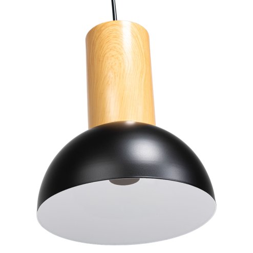 Pendant Lamp TOOLIGHT APP1083-1CP Black Brown E27 1-light point
