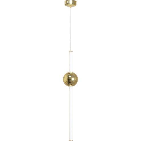 Pendant LED Lamp TOOLIGHT APP476-CP LONG White Gold 1-light point 12W 10x10x59-119cm