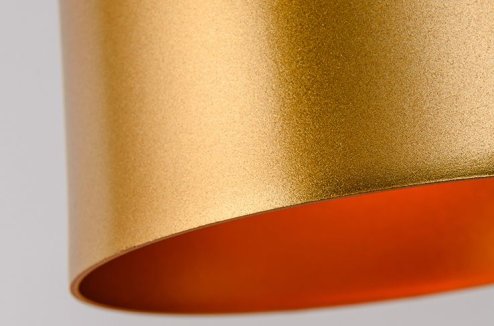 Pendant Lamp TOOLIGHT APP196 FOX B Bell Metal Black - Gold Pink E27 1-light point