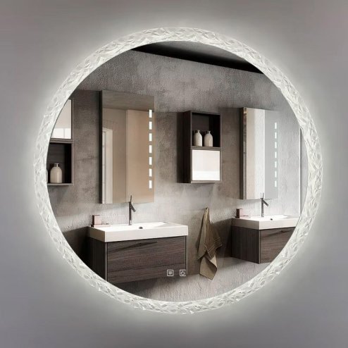 MIRROR REA LED 107 60X60CM TRANSPARENT