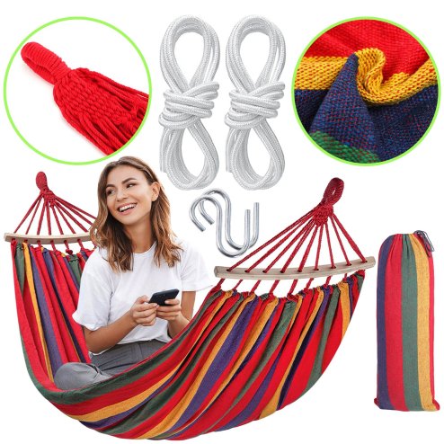 Hammock 400257 Red 260x90x1cm
