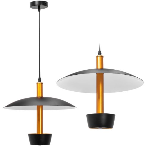 Pendant LED Lamp TOOLIGHT APP914-1CP Gold Black Round 1-light point 7W 35,5x30cm