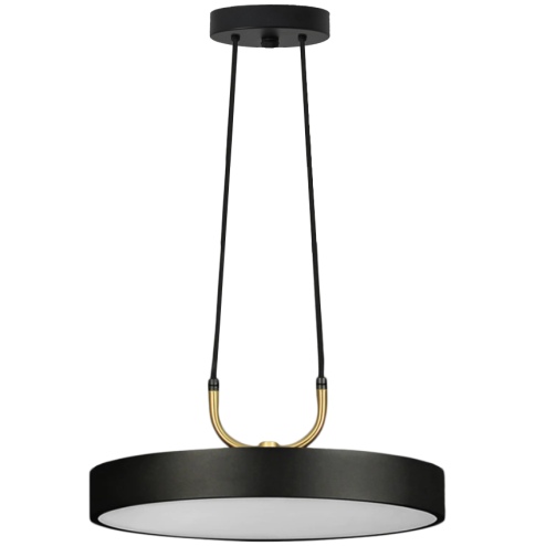 LAMP APP947-1CP ROUND BLACK 30cm