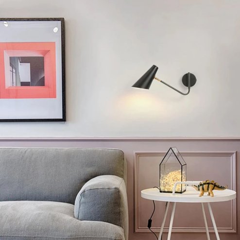 Wall Light Toolight APP1139-1W E27 black
