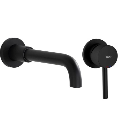 Concealed Basin Faucet REA Lungo Long Black + Box