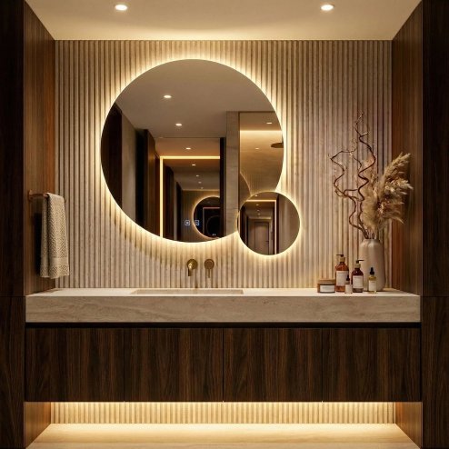Mirror Rea R-9045 Led Transparent