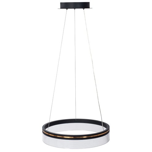Pendant LED Lamp TOOLIGHT APP1191-CP 40cm Black Plastic 32W + remote control