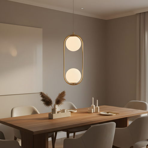 PENDANT CEILING LIGHT TOOLIGHT G134-2CP GOLD