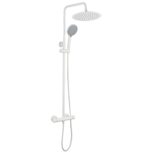 Shower Set Without Spout With Thermostat Rea Lungo White
