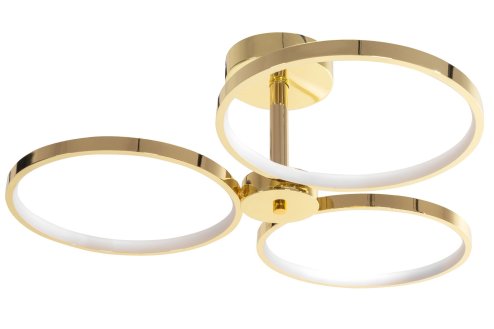 Pendant LED Lamp TOOLIGHT APP993-C Gold + remote control 3-light points 70W 63x66x24cm