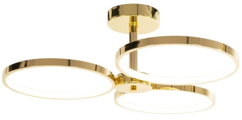 Pendant LED Lamp TOOLIGHT APP993-C Gold + remote control 3-light points 70W 63x66x24cm