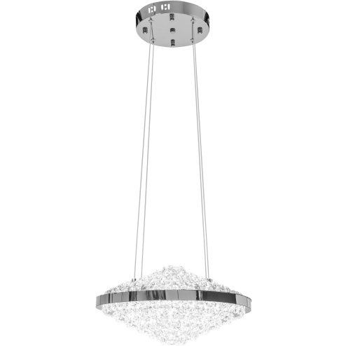 Pendant LED Lamp TOOLIGHT APP774-1CP Cristal + remote control 1-light point 38x38x19-90cm