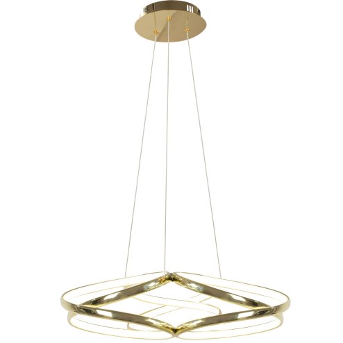 Pendant LED Lamp TOOLIGHT APP794-CP Modern Gold + remote control 3-light points 70W 54x54x26-89cm
