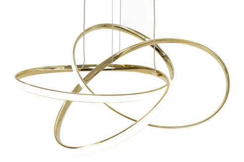 Pendant LED Lamp TOOLIGHT APP815-CP Modern NODE Gold + remote control 1-light point 70 W 60x60x13cm