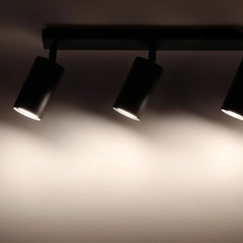 Pendant Lamp TOOLIGHT APP1243 SPOTS Metal Black GU10 3-light points