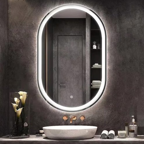 Bathroom LED Mirror REA P10408 80x60cm