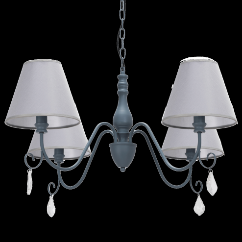 Pendant Lamp TOOLIGHT APP991-4CP Cristal 4-light points E14 80x80x36-100cm