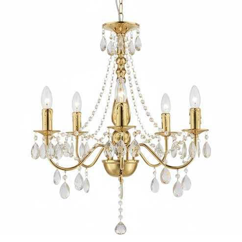 PENDANT CEILING LAMP TOOLIGHT EBT015-5CP GOLD
