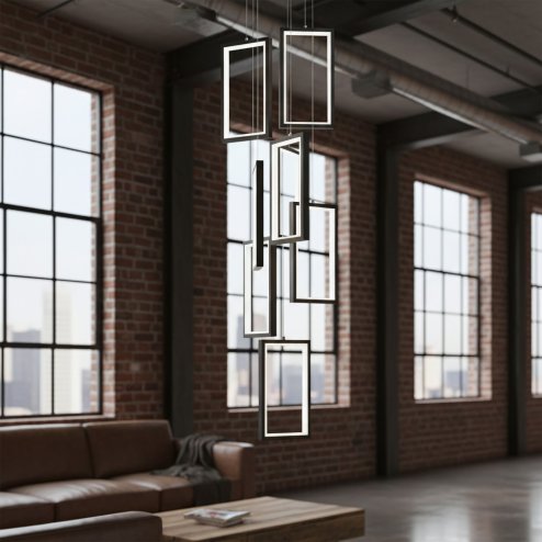 PENDANT CEILING LAMP TOOLIGHT LHJ089-7CP BLACK WHITE