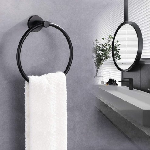 Bathroom hanger REA Black MIST 05