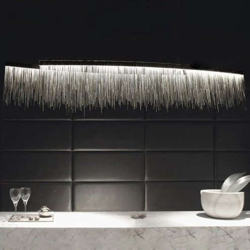 Pendant LED Lamp TOOLIGHT APP891-CP CHAIN 1-light point 38 W 22,5x100cm