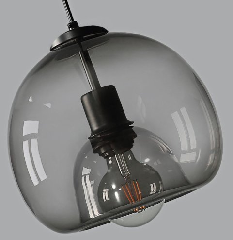 Pendant Lamp TOOLIGHT APP1027-1CP Black Round 1-light point E27 25x25x45-100cm