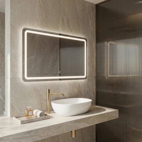 Mirror Rea Edit 100X60 Led Transparent