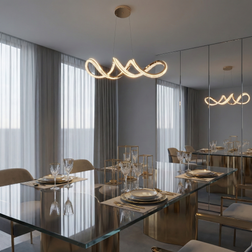 CEILING LAMP CHANDELIER REA G154-CP ZŁOTA GOLD