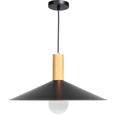 Pendant Lamp TOOLIGHT APP1084-1CP Black Brown E27 1-light point