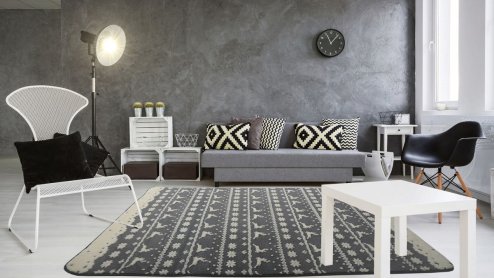 PLUSH CARPET CLOVER BERGEN GREY 1.60*2.30