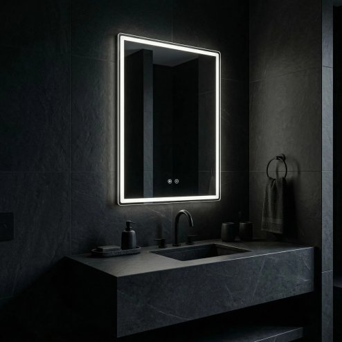 Mirror Rea Marlo 80X60 Led Transparent