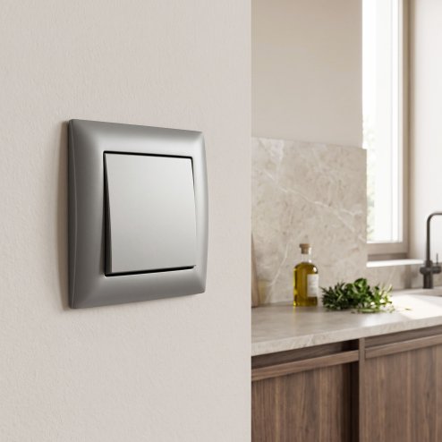 Toolight Single Switch Oste Jnh006-w Grey