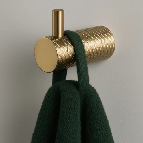 BATHROOM HANGER REA 9706 PRISM BRUSH GOLD