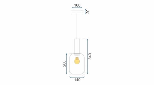 LAMP APP458-1CP ORANGE