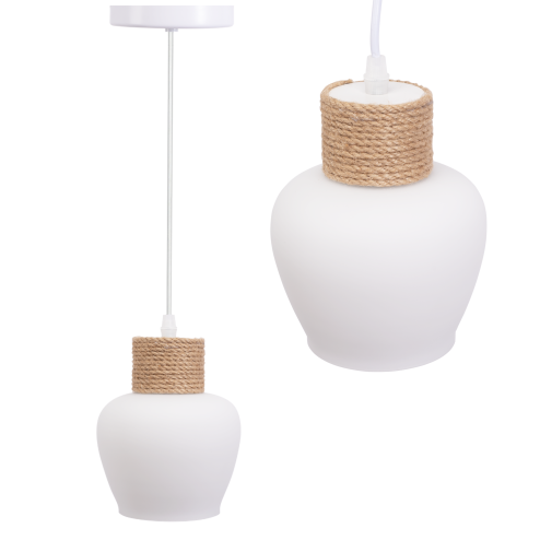 CEILING LAMP CHANDELIER TOOLIGHT APP1591-1CP BOHO WHITE BEIGE