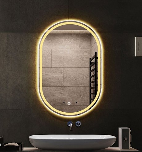 Bathroom LED Mirror REA P10408 80x60cm