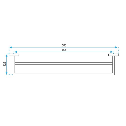 Bathroom hanger BLACK ERLO 02
