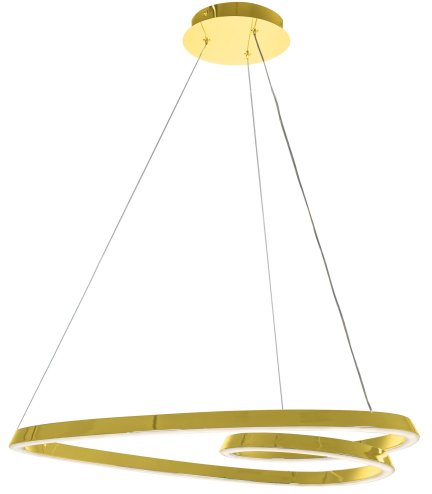 Pendant LED Lamp TOOLIGHT APP797-CP LOOP Gold + remote control 1-light point 70W 61,5x63cm