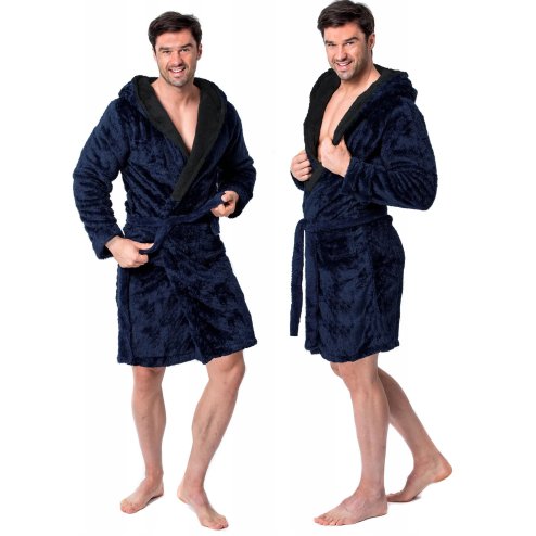 BATHROBE TUTUMI JORDAN MEN DARK BLUE