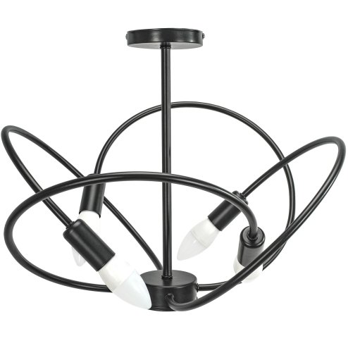Pendant Lamp TOOLIGHT APP1093-4C 4 Black 4-light points E14 60x60x36cm