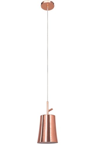 Pendant Lamp TOOLIGHT APP1036-1CP Rose-Gold 1-light point E27 13x13x26,5-107cm