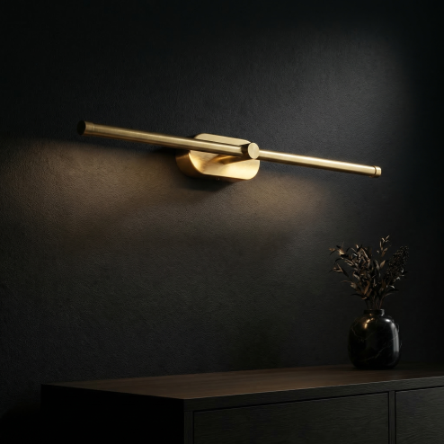 WALL LAMP REA APP1893-1W 60 CM BRUSH GOLD
