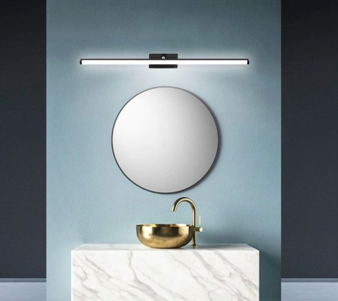 Bathroom Wall LED Light TOOLIGHT APP373-1W Black 12W 50cm