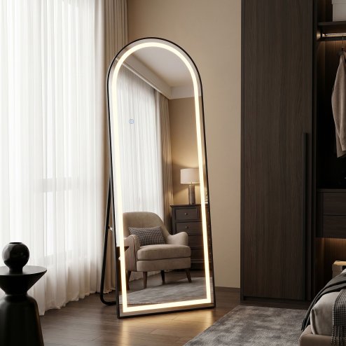 Mirror Rea Orbit 60X170 Black