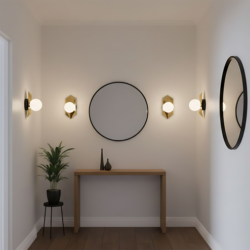 Wall lamp APP1411-W BLACK GOLD