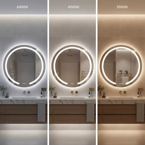 MIRROR REA MODERN 70 LED TRANSPARENT